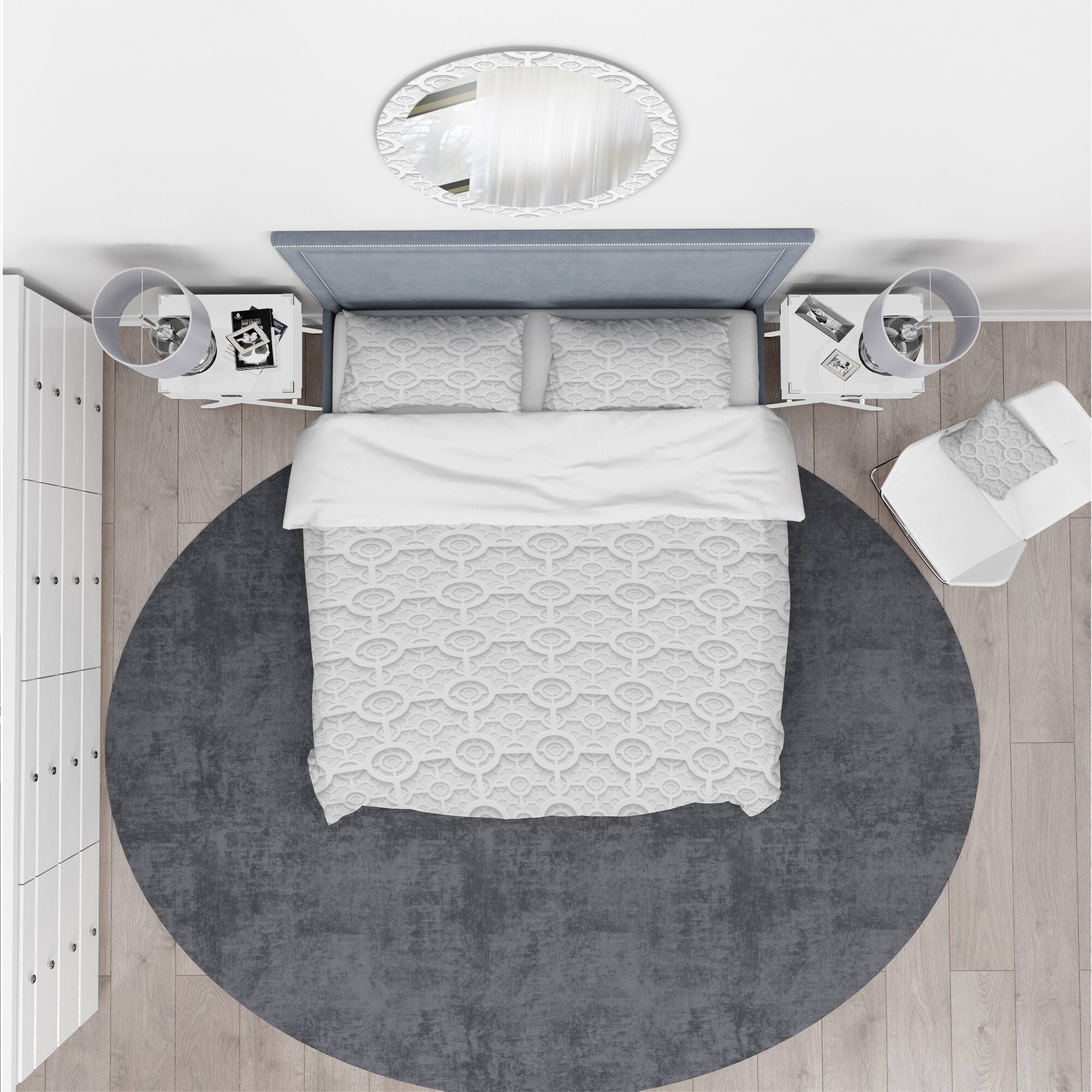 Designart 'Geometric Pattern' Scandinavian Bedding Set
